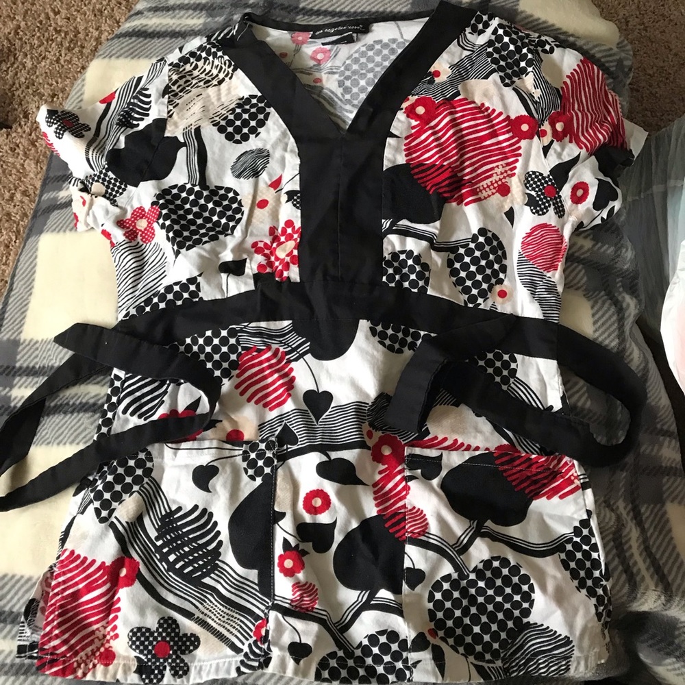 Assorted scrub tops